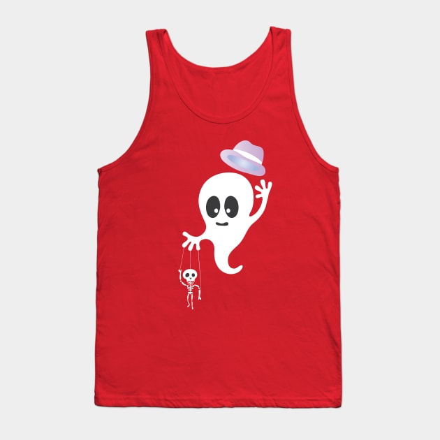 Cute Ghost Tank Top by martinussumbaji